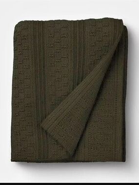 Threshold designed with Studio McGee Raised Striped Chunky Knit Throw Blanket